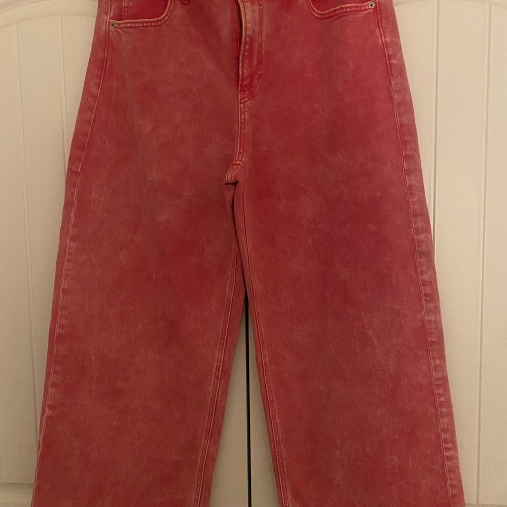 GAP Women's Flare Jeans in Vibrant Pink